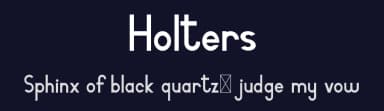 Holters by Calligraphy Fonts — Sans Serif Font — thumbnail 2