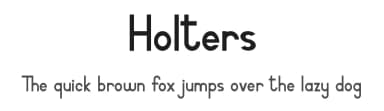 Holters by Calligraphy Fonts — Sans Serif Font — thumbnail 1