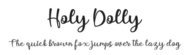 Holy Dolly by RT Studio — Script Handwritten Font