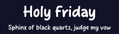Holy Friday by MJType — Script Handwritten Font — thumbnail 2