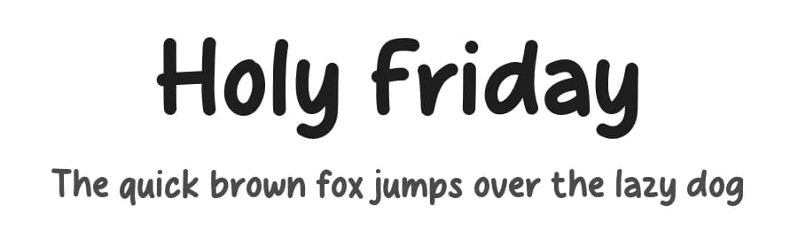 Holy Friday by MJType — Script Handwritten Font
