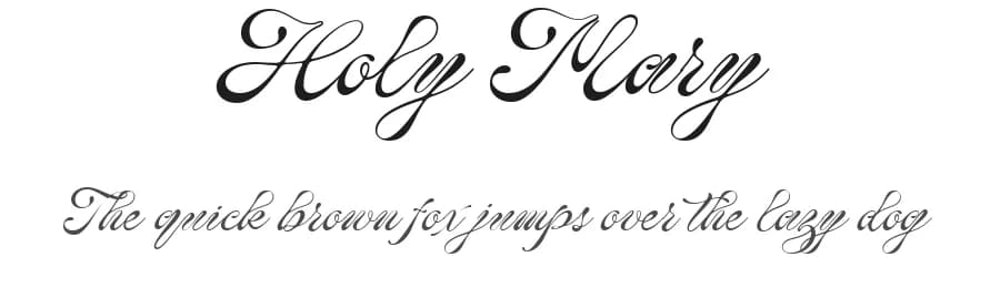 Holy Mary by Redy Studio — Script Handwritten Font