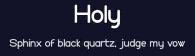 Holy by syabab — Sans Serif Font — thumbnail 2