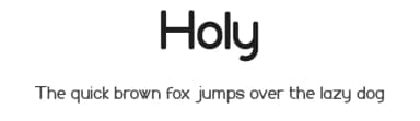Holy by syabab — Sans Serif Font — thumbnail 1