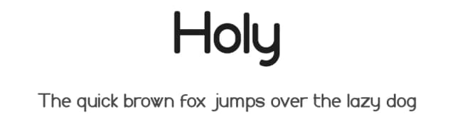 Holy by syabab — Sans Serif Font