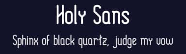 Holy Sans by Heitor Berguerand — Sans Serif Font — thumbnail 2