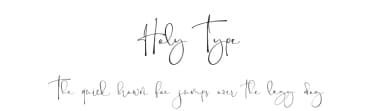 Holy Type by The Ocean Studio - Laire Banyu Sandi Pawenang — Script Handwritten Font — thumbnail 1