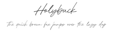 Holybuck by Saridezra — Script Handwritten Font — thumbnail 1