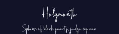 Holymonth by creatype designer — Script Handwritten Font — thumbnail 2