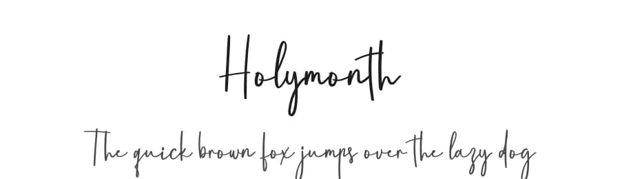 Holymonth by creatype designer — Script Handwritten Font