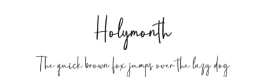 Holymonth by creatype designer — Script Handwritten Font — thumbnail 1