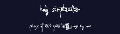 Holy Scriptacular by Xerographer Fonts — Script Handwritten Font — thumbnail 2
