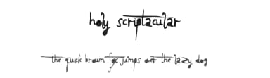 Holy Scriptacular by Xerographer Fonts — Script Handwritten Font — thumbnail 1