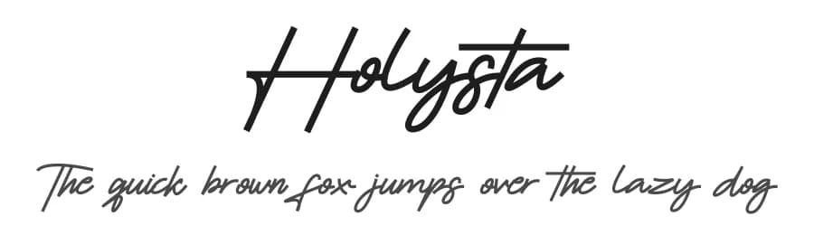 Holysta by Jadatype — Script Handwritten Font