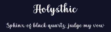 Holysthic by Beautypes — Script Handwritten Font — thumbnail 2