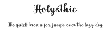 Holysthic by Beautypes — Script Handwritten Font — thumbnail 1