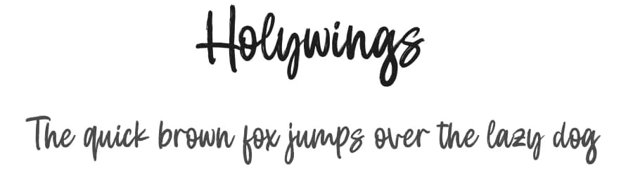 Holywings by Fargun Studio — Script Handwritten Font