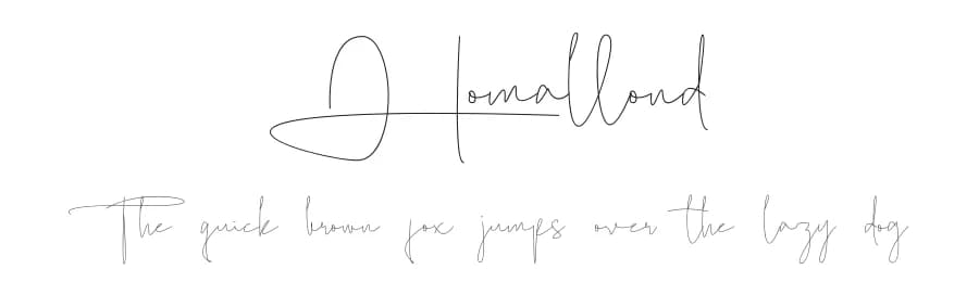 Homallond by Jadatype — Script Handwritten Font