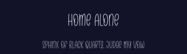 Home Alone by Creative Homework — Script Handwritten Font — thumbnail 2