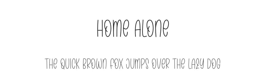 Home Alone by Creative Homework — Script Handwritten Font