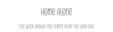 Home Alone by Creative Homework — Script Handwritten Font — thumbnail 1