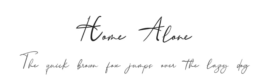 Home Alone by Erik Studio — Script Handwritten Font