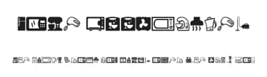Home Appliances by Woodcutter — Dingbats Font — thumbnail 1