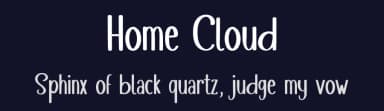 Home Cloud by One Design — Script Handwritten Font — thumbnail 2