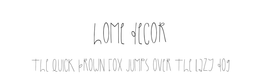 Home Decor by Mariyana — Script Handwritten Font