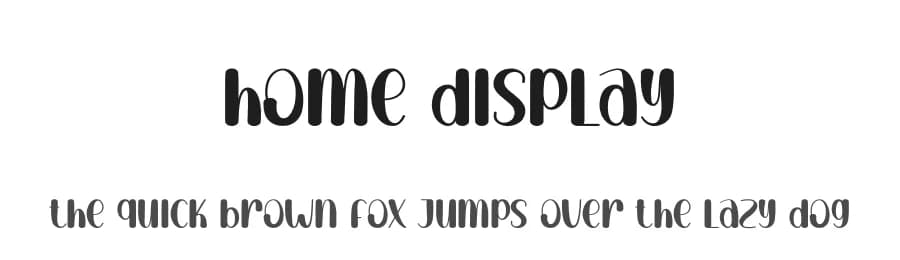 Home Display by Andi Moz — Script Handwritten Font