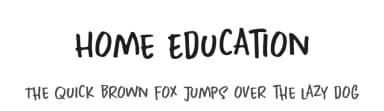 Home Education by Hanoded — Script Handwritten Font — thumbnail 1