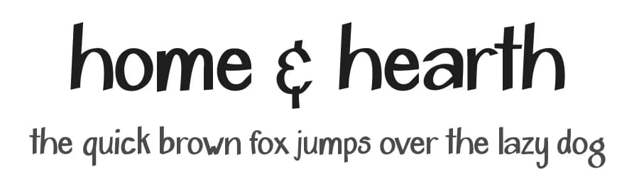 Home & Hearth by Heather T. — Script Handwritten Font