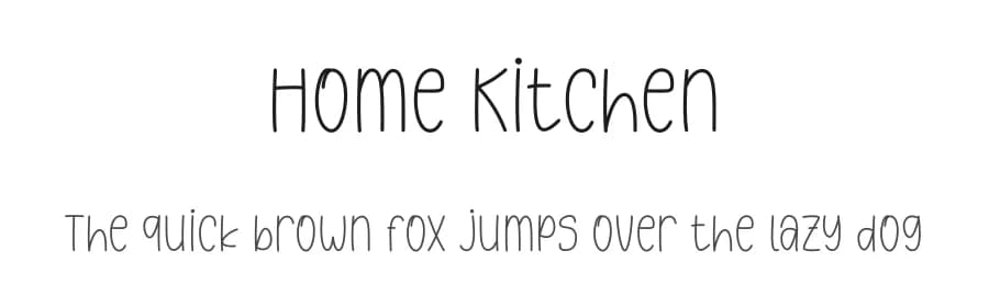 Home Kitchen by Nirmala Creative — Script Handwritten Font