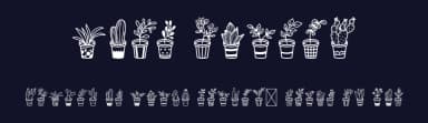 Home Plants by Letterayu — Dingbats Font — thumbnail 2