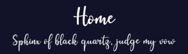 Home by Graphix Line Studio — Script Handwritten Font — thumbnail 2