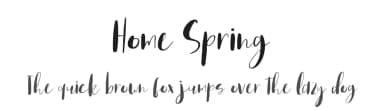 Home Spring by BrandSemut — Script Handwritten Font — thumbnail 1