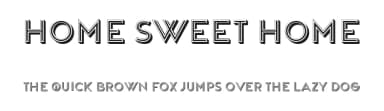 Home Sweet Home by Vladimir Nikolic — Sans Serif Font — thumbnail 1