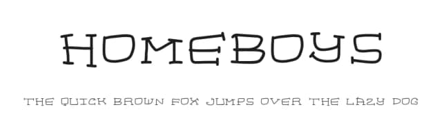 Homeboys by Geronimo Font Studios — Script Handwritten Font