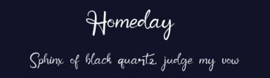 Homeday by Kateeng Ciu — Script Handwritten Font — thumbnail 2