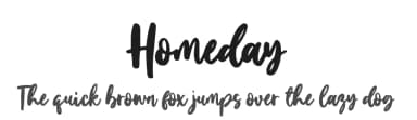 Homeday by Sronstudio — Script Handwritten Font — thumbnail 1