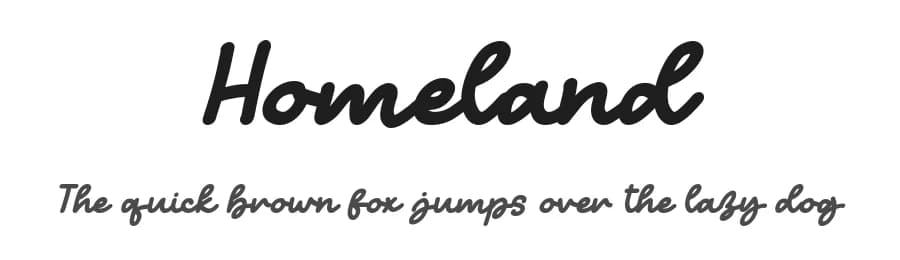 Homeland by Letterafa Studio — Script Handwritten Font
