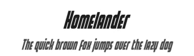 Homelander by Iconian Fonts — Sans Serif Font — thumbnail 1
