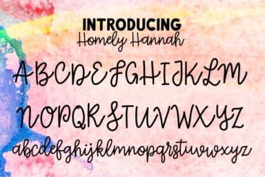 Homely Hannah Font by tabitha_beam — Script Handwritten Font — thumbnail 2