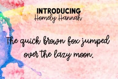 Homely Hannah Font by tabitha_beam — Script Handwritten Font — thumbnail 3