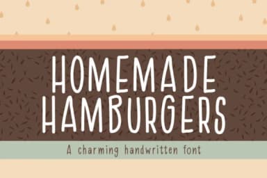 Homemade Hamburgers Font by Quirky Queen Media — Script Handwritten Font — thumbnail 1