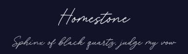 Homestone by Typebae Foundry — Script Handwritten Font — thumbnail 2