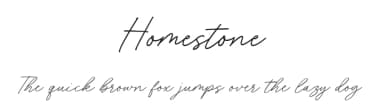 Homestone by Typebae Foundry — Script Handwritten Font — thumbnail 1