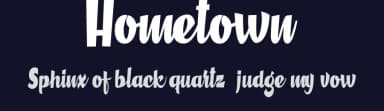 Hometown by Billy Argel Fonts ® — Script Handwritten Font — thumbnail 2