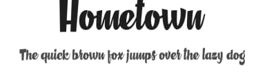 Hometown by Billy Argel Fonts ® — Script Handwritten Font — thumbnail 1