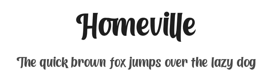 Homeville by DumadiStyle — Script Handwritten Font